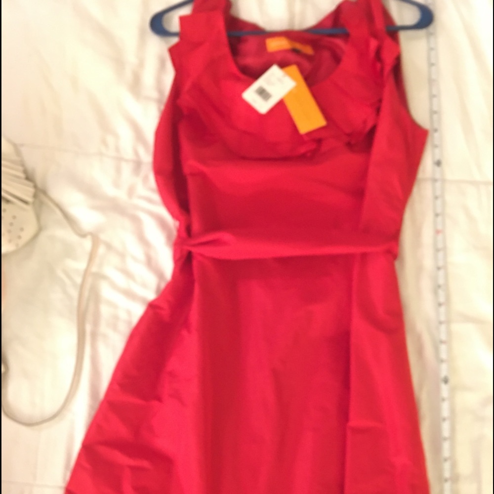 Red holiday dress never worn